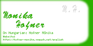 monika hofner business card